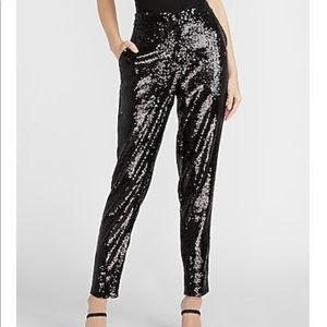 High Waisted Sequin Pants